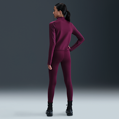 Haut à manches longues et demi-zip Therma-FIT Nike Pro pour ado (fille)