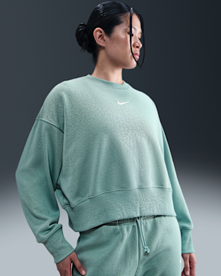 Women's Over-Oversized Crew-Neck French Terry Sweatshirt