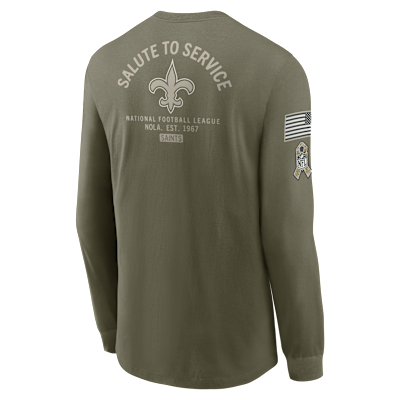 New Orleans Saints Salute to Service Men's Nike NFL Long-Sleeve T-Shirt
