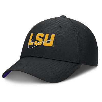 Gorra universitaria Nike Dri-FIT ajustable para hombre LSU Athletic Prep Club