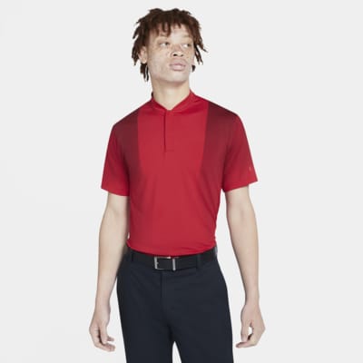 tiger woods red golf polo