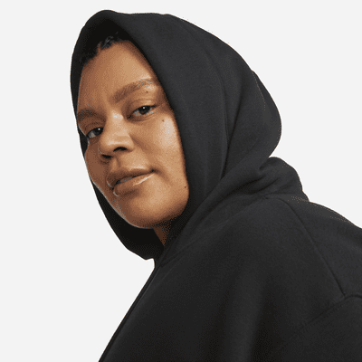 Huvtröja i oversize-modell Nike Sportswear Phoenix Fleece för kvinnor (Plus Size)