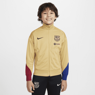 FC Barcelona Strike Nike Dri-FIT-Fußball-Trainingsanzug aus Strickmaterial für ältere Kinder