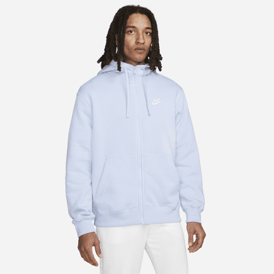 nike club full zip hoodie lavender