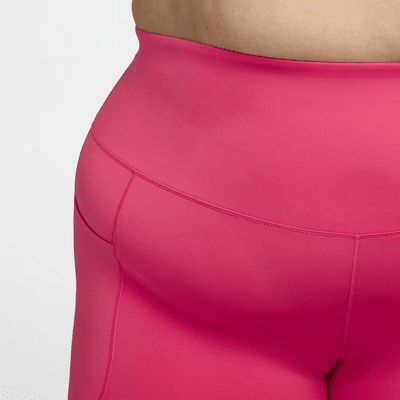 Shorts de ciclismo con bolsillos de tiro alto de 20 cm para mujer (talla grande) Nike One