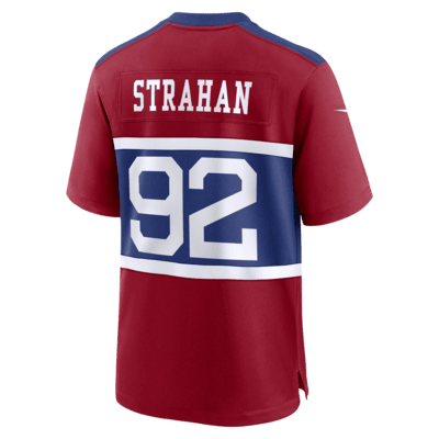 Jersey para el partido de la NFL Nike para hombre Michael Strahan New York Giants