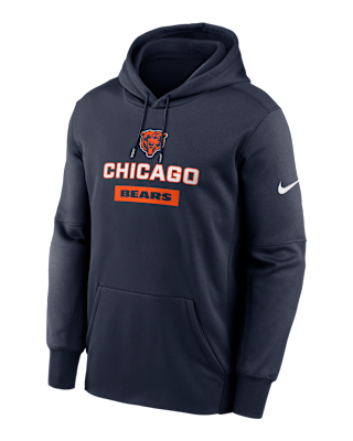 Мужское худи Chicago Bears Toss Sweep Men’s Nike Therma NFL Pullover Hoodie