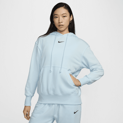 เสื้อมีฮู้ดผ้าเฟรนช์เทรีขนาดโอเวอร์ไซส์แบบสวมผู้หญิง Nike Sportswear Phoenix Fleece