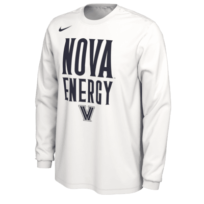 Playera de manga larga universitaria Nike para hombre Villanova