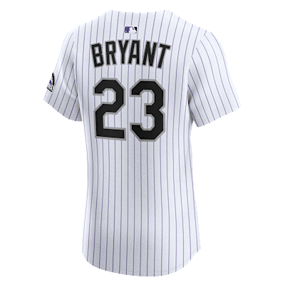 Jersey Nike Dri-FIT ADV de la MLB Elite para hombre Kris Bryant Colorado Rockies