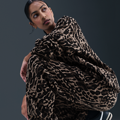 Nike Sportswear Phoenix Fleece Women's High-Waisted Oversized Printed Sweatpants