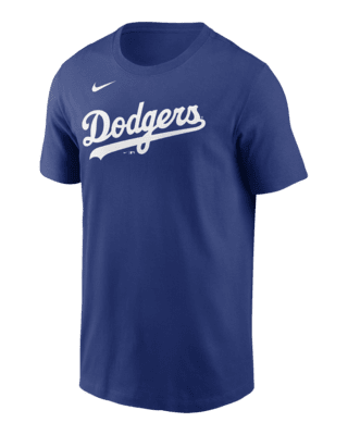 Мужская футболка Los Angeles Dodgers Fuse Wordmark Nike MLB