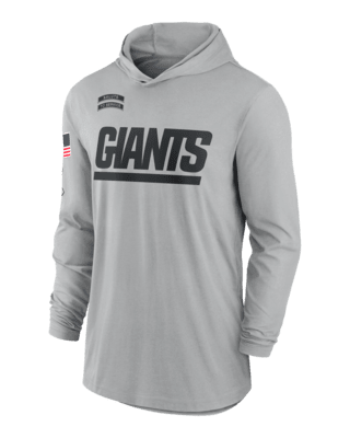 Мужские  New York Giants Salute to Service Edge Mascot Lockup Men’s Nike Dri-FIT NFL Long-Sleeve Hooded Top