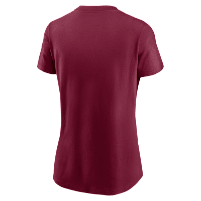 Playera universitaria Nike para mujer Florida State Athletic Prep Arch Local Script