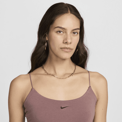 Camiseta de tirantes cami ajustada para mujer Nike Sportswear Chill Knit