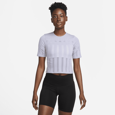 Nike Yoga Dri-FIT ADV Luxe Women's Short-Sleeve Crop Top. Nike CH
