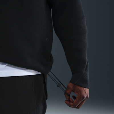 Sudadera de cuello redondo de tejido Fleece con detalles reflejantes para hombre Nike Tech