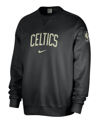 Мужской свитшот Boston Celtics Standard Issue Nike Dri-FIT NBA Crew-Neck