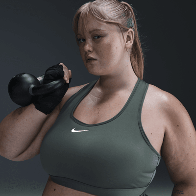 Nike Swoosh Medium Support padded sport-bh (Plus Size)