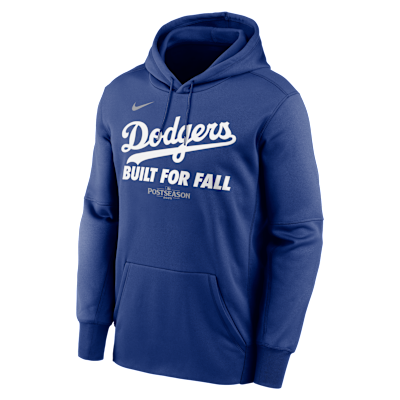 Los Angeles Dodgers 2025 Postseason Authentic Collection Men’s Nike Therma MLB Pullover Hoodie