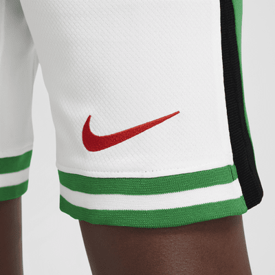 Nigeria 2024 Stadium Home Nike Dri-FIT Replica-fodboldshorts til større børn