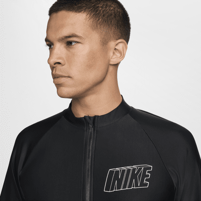 Nike Swim 3-D Men's Long-Sleeve Full-Zip Hydroguard