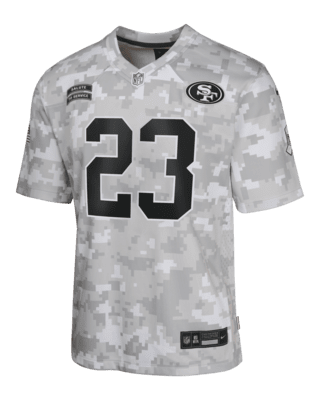 Подростковые джерси Christian Mccaffrey San Francisco 49ers Salute to Service Big Kids' Nike Dri-FIT NFL Limited Jersey