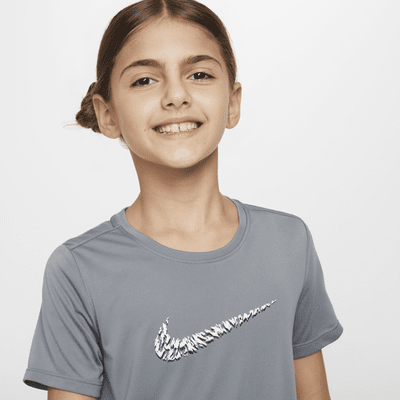 Nike One Big Kids' (Girls') Short-Sleeve Training Top