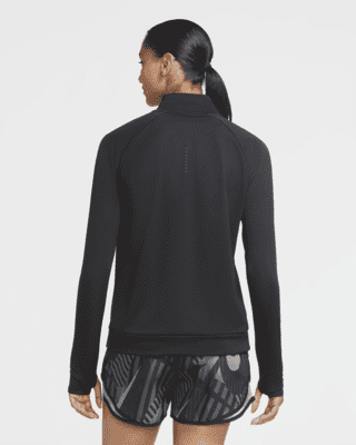 nike women's quarter zip running top