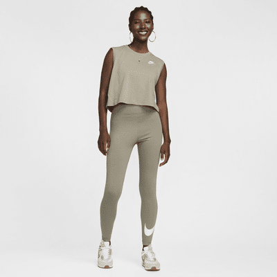 Playera cropped sin mangas para mujer Nike Sportswear Club