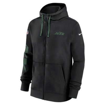 New York Jets Sideline Team Issue Club Men's Nike NFL Pullover Hoodie