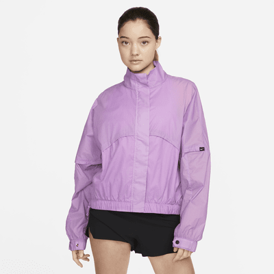 Nike windbreaker outlet women purple