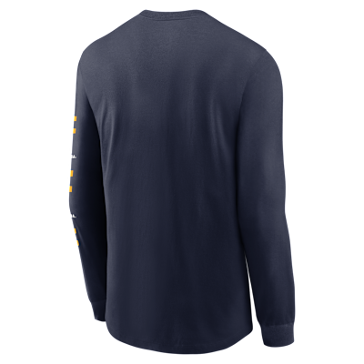 West Virginia Campus Classic Location Men's Nike College Long-Sleeve T-Shirt