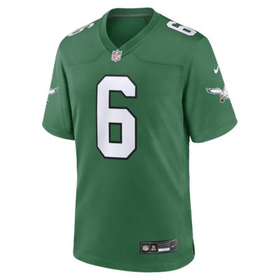 Jersey de fútbol americano Nike de la NFL Game para hombre DeVonta Smith Philadelphia Eagles