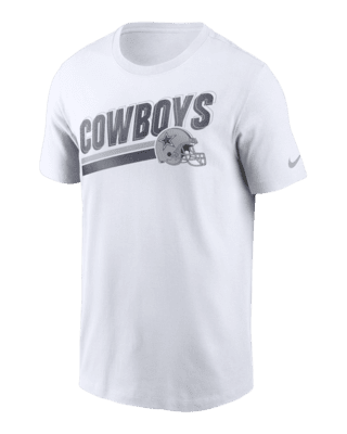 Men's Nike White Dallas Cowboys Essential Blitz Lockup T-Shirt Size: Small