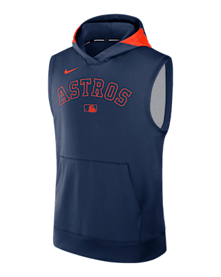 Мужское худи Houston Astros Authentic Collection Men’s Nike Dri-FIT MLB Sleeveless Pullover Hoodie