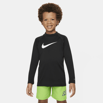 Playera de manga larga Hydroguard para niño talla pequeña Nike Swim