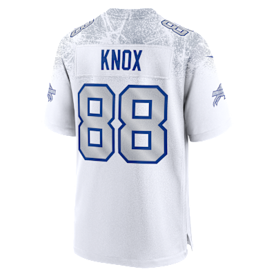Jersey Nike de la NFL Game para hombre Dawson Knox Buffalo Bills Rivalries Collection