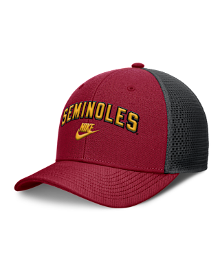 Мужские  Florida State Legacy Arch Rise Nike Dri-FIT College Trucker Adjustable Hat