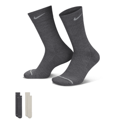 Chaussettes mi-mollet rembourrées Nike Everyday Wool (2 paires)