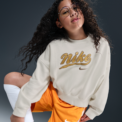 Felpa corta in fleece Nike Sportswear – Ragazza
