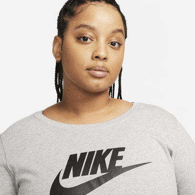 Playera de manga larga para mujer (talla grande) Nike Sportswear Club