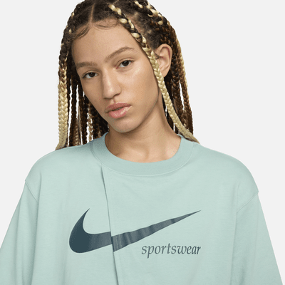 Nike Sportswear Collection Women's Oversized Slit Short-Sleeve Top