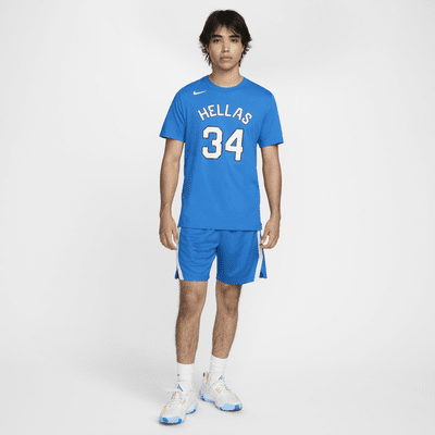 Playera de básquetbol Nike para hombre Giannis Antetokounmpo Greece