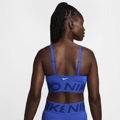 Nike Pro Indy Plunge gepolsterter Sport-BH mit mittlerem Halt