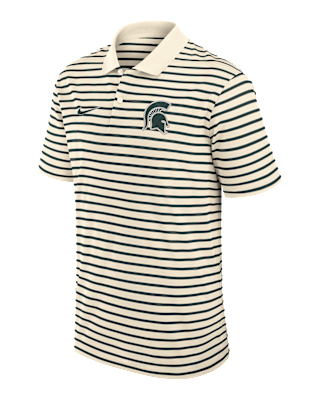 Мужские  Michigan State Striped Nike Dri-FIT College Polo