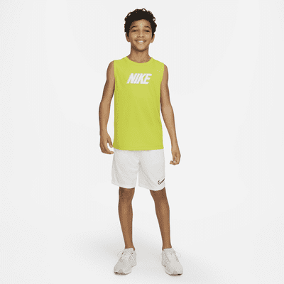 Top de entrenamiento sin mangas para niños talla grande Nike Dri-FIT Multi+