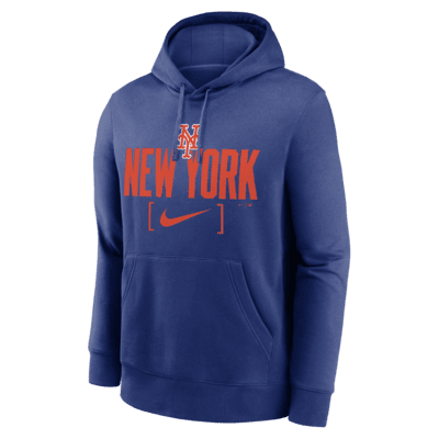 New York Mets Club Slack Men's Nike MLB Pullover Hoodie