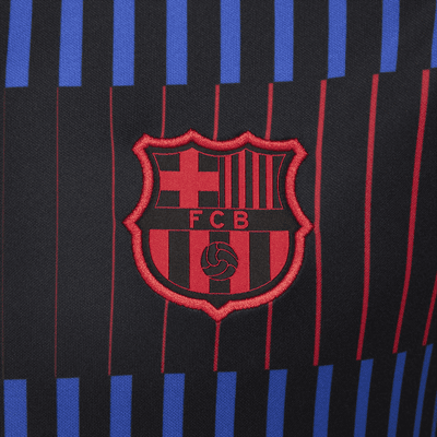 Maglia da calcio pre-partita a manica corta Nike Dri-FIT FC Barcelona Academy Pro da uomo – Away