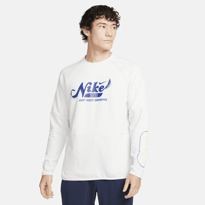 Nike メンズDri-FIT フリース フィットネス クルーネック トップ